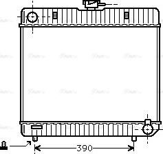 Ava Quality Cooling MS 2042 - Радиатор, охлаждение двигателя autospares.lv