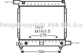 Ava Quality Cooling MSA2064 - Радиатор, охлаждение двигателя autospares.lv