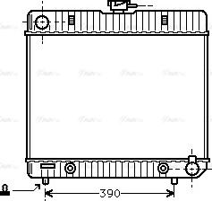 Ava Quality Cooling MS 2063 - Радиатор, охлаждение двигателя autospares.lv