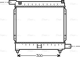 Ava Quality Cooling MS 2039 - Радиатор, охлаждение двигателя autospares.lv