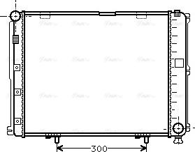 Ava Quality Cooling MS 2035 - Радиатор, охлаждение двигателя autospares.lv