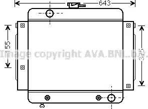 Ava Quality Cooling MS 2022 - Радиатор, охлаждение двигателя autospares.lv