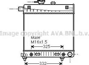 Ava Quality Cooling MS 2150 - Радиатор, охлаждение двигателя autospares.lv