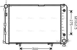 Ava Quality Cooling MS 2110 - Радиатор, охлаждение двигателя autospares.lv