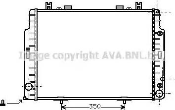 Ava Quality Cooling MS 2129 - Радиатор, охлаждение двигателя autospares.lv