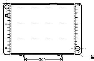 Ava Quality Cooling MS 2128 - Радиатор, охлаждение двигателя autospares.lv