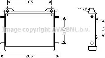 Ava Quality Cooling MS 2347 - Радиатор, охлаждение двигателя autospares.lv