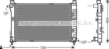 Ava Quality Cooling MS 2378 - Радиатор, охлаждение двигателя autospares.lv