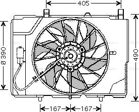 Ava Quality Cooling MS 7501 - Вентилятор, охлаждение двигателя autospares.lv