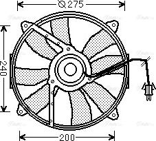 Ava Quality Cooling MS 7521 - Вентилятор, охлаждение двигателя autospares.lv