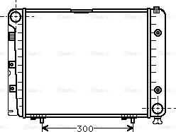 Ava Quality Cooling MSA2066 - Радиатор, охлаждение двигателя autospares.lv