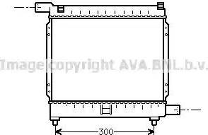 Ava Quality Cooling MSA2039 - Радиатор, охлаждение двигателя autospares.lv