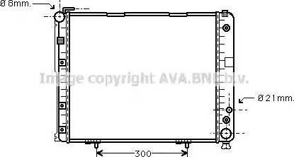 Ava Quality Cooling MSA2178 - Радиатор, охлаждение двигателя autospares.lv