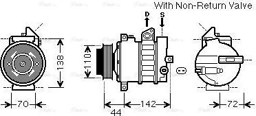 Ava Quality Cooling MSAK573 - Компрессор кондиционера autospares.lv