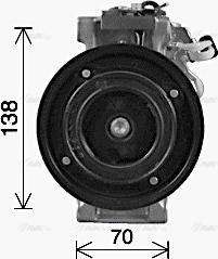 Ava Quality Cooling MSAK772 - Компрессор кондиционера autospares.lv