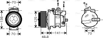 Ava Quality Cooling MS K426 - Компрессор кондиционера autospares.lv