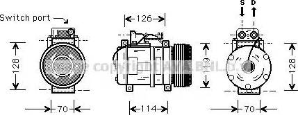 Ava Quality Cooling MS K273 - Компрессор кондиционера autospares.lv