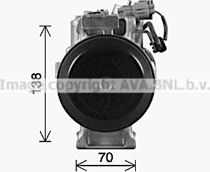 Ava Quality Cooling MSK742 - Компрессор кондиционера autospares.lv