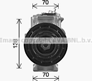 Ava Quality Cooling MSK755 - Компрессор кондиционера autospares.lv