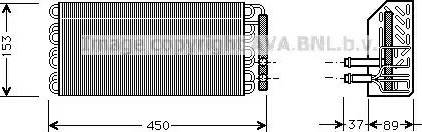 Ava Quality Cooling MS V009 - Испаритель, кондиционер autospares.lv