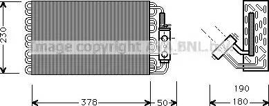 Ava Quality Cooling MS V001 - Испаритель, кондиционер autospares.lv