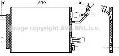 Ava Quality Cooling MT5177D - Конденсатор кондиционера autospares.lv