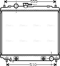 Ava Quality Cooling MT 2182 - Радиатор, охлаждение двигателя autospares.lv