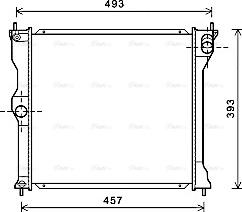 Ava Quality Cooling MT2243 - Радиатор, охлаждение двигателя autospares.lv