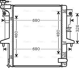 Ava Quality Cooling MT 2203 - Радиатор, охлаждение двигателя autospares.lv