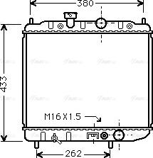 Ava Quality Cooling MTA2036 - Радиатор, охлаждение двигателя autospares.lv