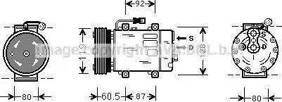 Ava Quality Cooling MT K152 - Компрессор кондиционера autospares.lv