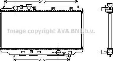 Ava Quality Cooling MZ 2116 - Радиатор, охлаждение двигателя autospares.lv