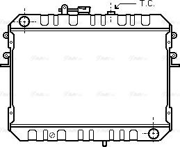 Ava Quality Cooling MZ 2046 - Радиатор, охлаждение двигателя autospares.lv