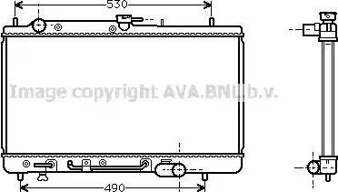 Ava Quality Cooling MZ 2069 - Радиатор, охлаждение двигателя autospares.lv