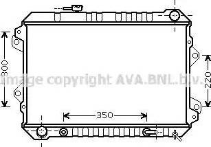 Ava Quality Cooling MZ 2180 - Радиатор, охлаждение двигателя autospares.lv