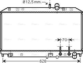 Ava Quality Cooling MZ 2177 - Радиатор, охлаждение двигателя autospares.lv