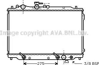 Ava Quality Cooling MZA2051 - Радиатор, охлаждение двигателя autospares.lv