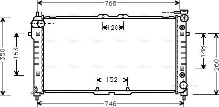 Ava Quality Cooling MZA2037 - Радиатор, охлаждение двигателя autospares.lv