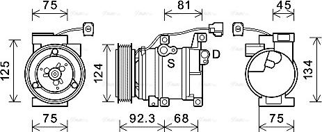 Ava Quality Cooling MZAK219 - Компрессор кондиционера autospares.lv