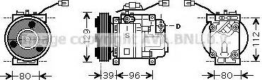 Ava Quality Cooling MZ K200 - Компрессор кондиционера autospares.lv