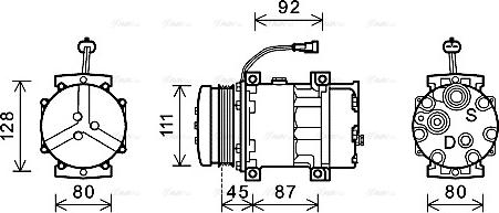 Ava Quality Cooling NHAK008 - Компрессор кондиционера autospares.lv