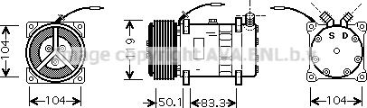 Ava Quality Cooling NHK001 - Компрессор кондиционера autospares.lv