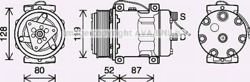 Ava Quality Cooling NHK037 - Компрессор кондиционера autospares.lv