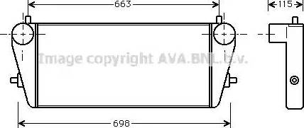 Ava Quality Cooling OL 4189 - Интеркулер, теплообменник турбины autospares.lv