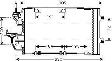 Ava Quality Cooling OL5454D - Конденсатор кондиционера autospares.lv