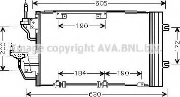 Ava Quality Cooling OL 5454 - Конденсатор кондиционера autospares.lv