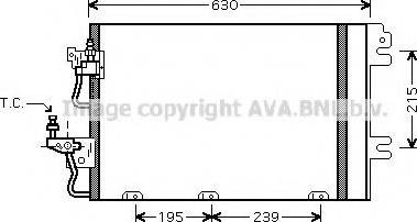 Ava Quality Cooling OL 5366 - Конденсатор кондиционера autospares.lv