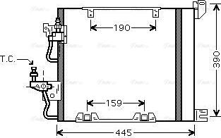 Ava Quality Cooling OL5368D - Конденсатор кондиционера autospares.lv