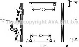 Ava Quality Cooling OL 5368 - Конденсатор кондиционера autospares.lv