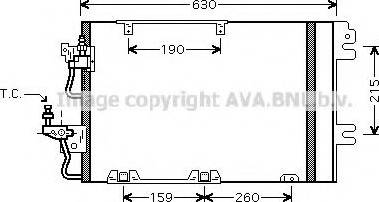 Ava Quality Cooling OL 5367 - Конденсатор кондиционера autospares.lv